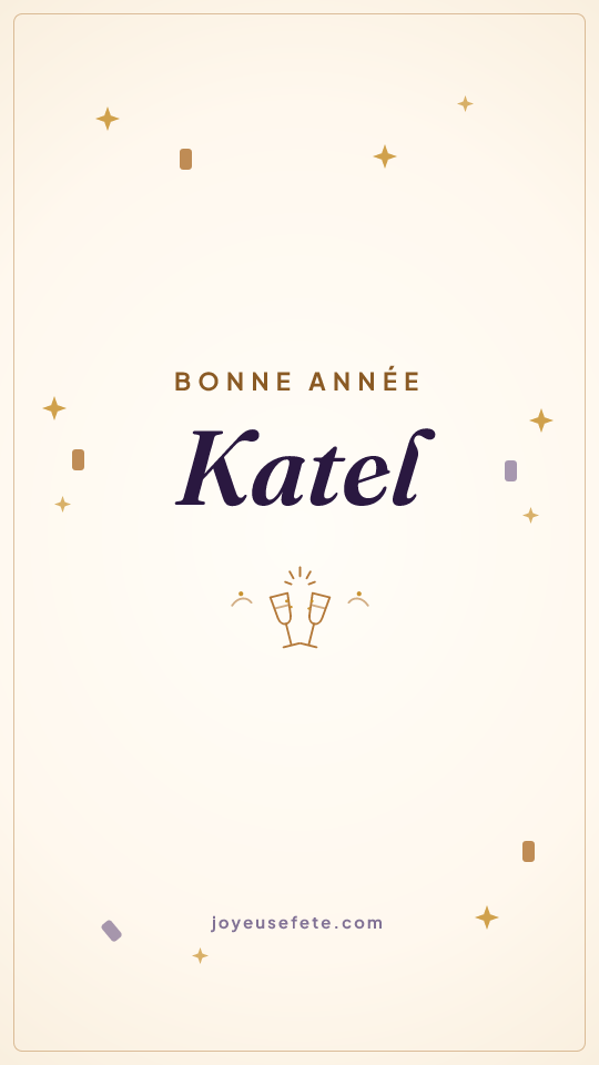 Image « Bonne année Katel » au format story