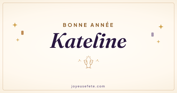 Image « Bonne année Kateline » au format large