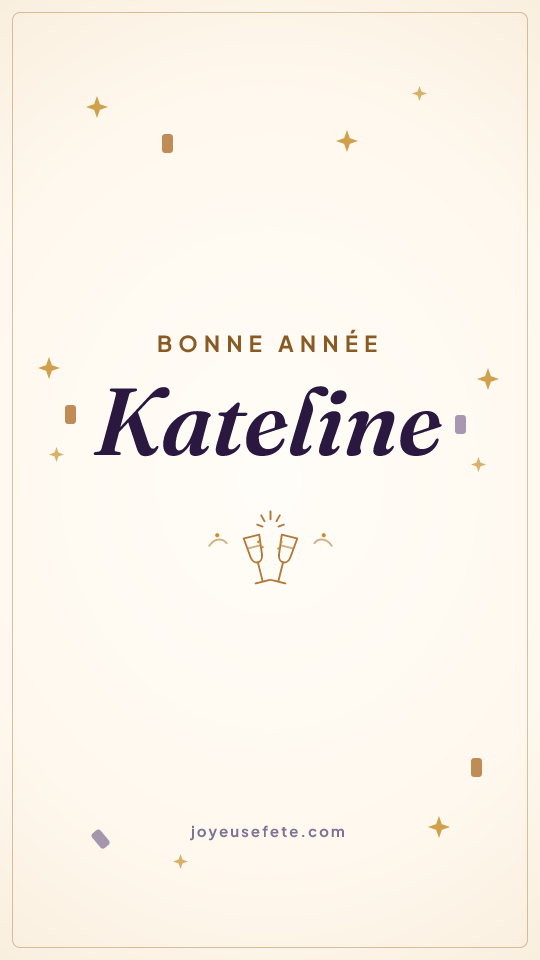 Image « Bonne année Kateline » au format story