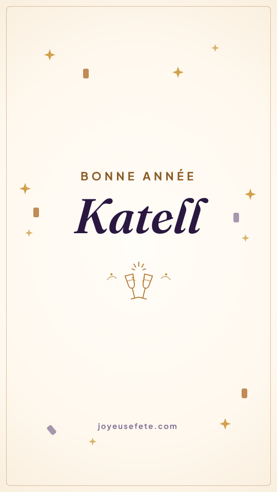 Image « Bonne année Katell » au format story
