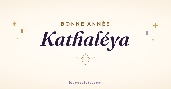 Image « Bonne année Kathaléya » au format large