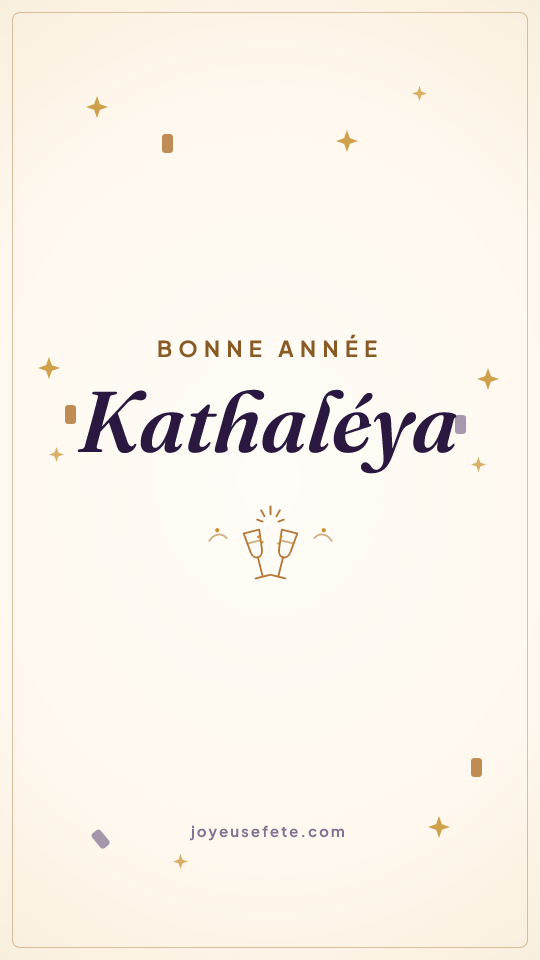 Image « Bonne année Kathaléya » au format story