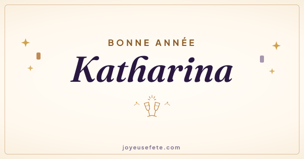 Image « Bonne année Katharina » au format large