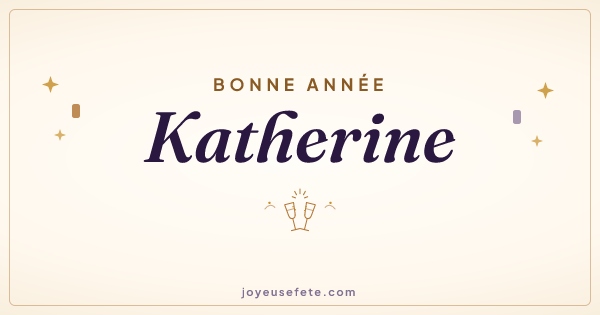 Image « Bonne année Katherine » au format large