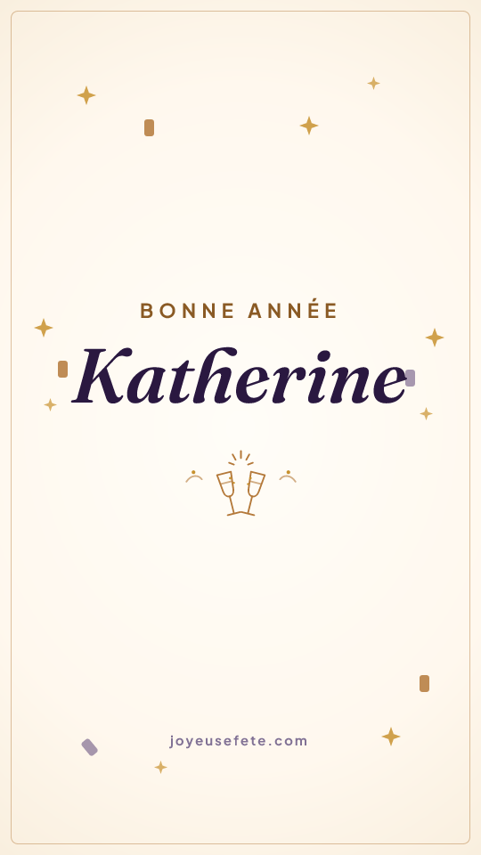 Image « Bonne année Katherine » au format story