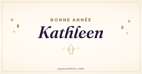 Image « Bonne année Kathleen » au format large