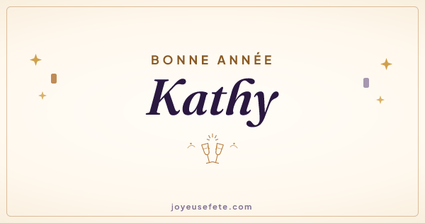 Image « Bonne année Kathy » au format large