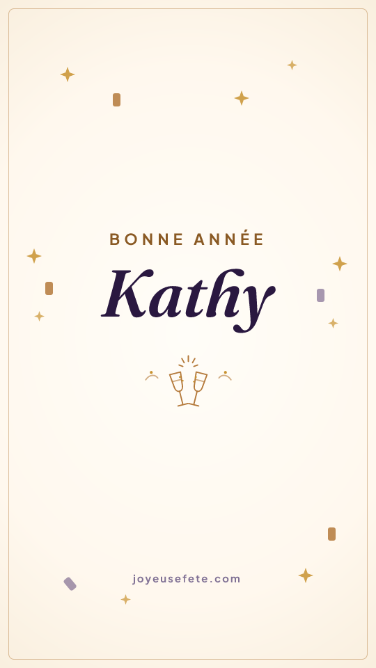 Image « Bonne année Kathy » au format story