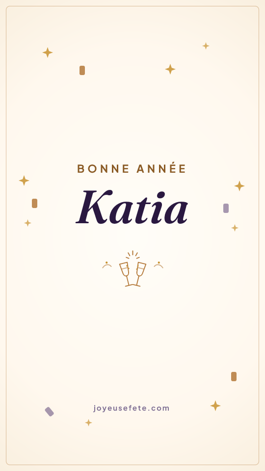Image « Bonne année Katia » au format story