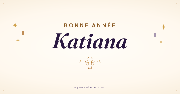 Image « Bonne année Katiana » au format large