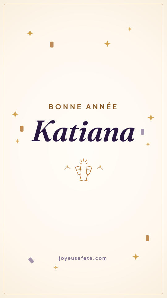 Image « Bonne année Katiana » au format story