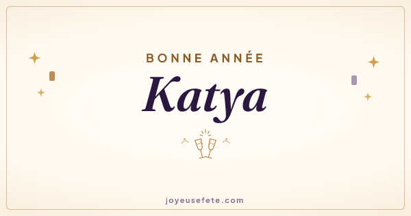 Image « Bonne année Katya » au format large