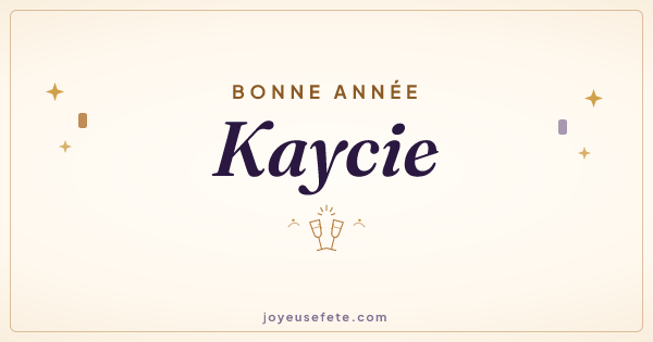 Image « Bonne année Kaycie » au format large