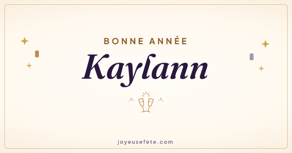 Image « Bonne année Kaylann » au format large