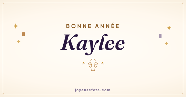 Image « Bonne année Kaylee » au format large