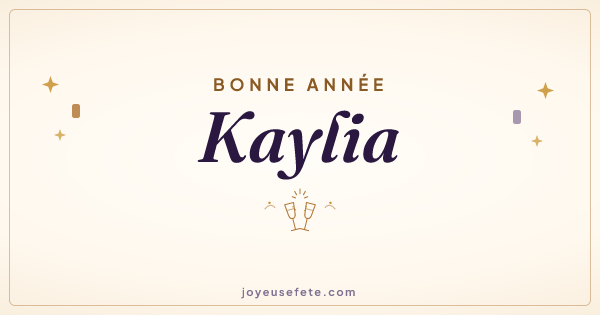 Image « Bonne année Kaylia » au format large