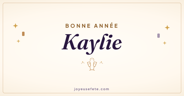 Image « Bonne année Kaylie » au format large