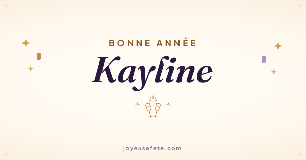 Image « Bonne année Kayline » au format large
