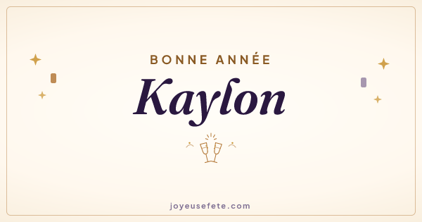 Image « Bonne année Kaylon » au format large