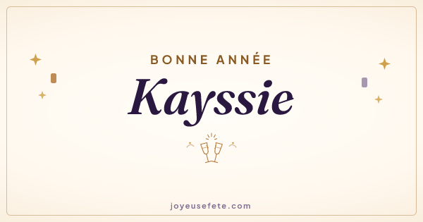 Image « Bonne année Kayssie » au format large