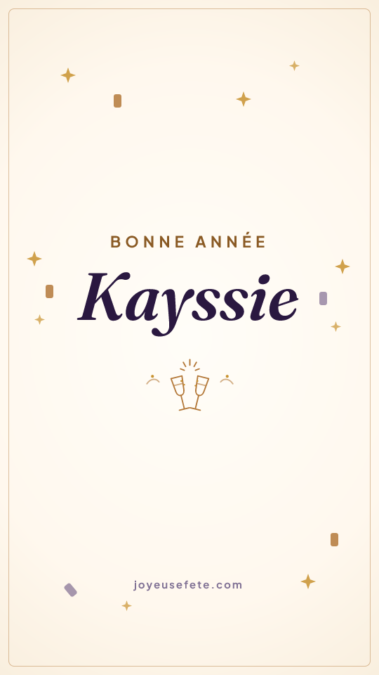 Image « Bonne année Kayssie » au format story