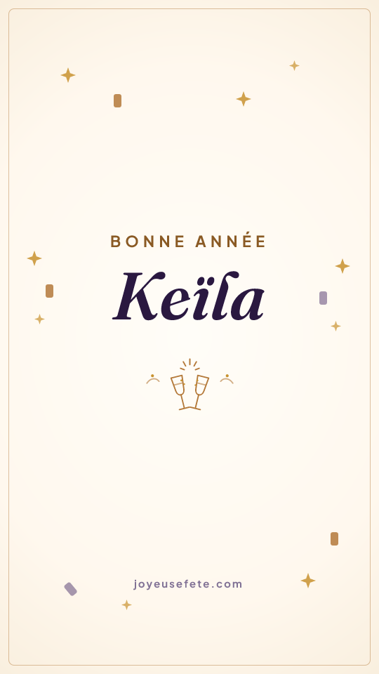 Image « Bonne année Keïla » au format story