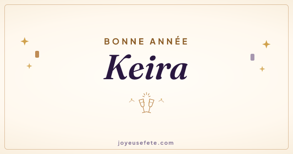 Image « Bonne année Keira » au format large