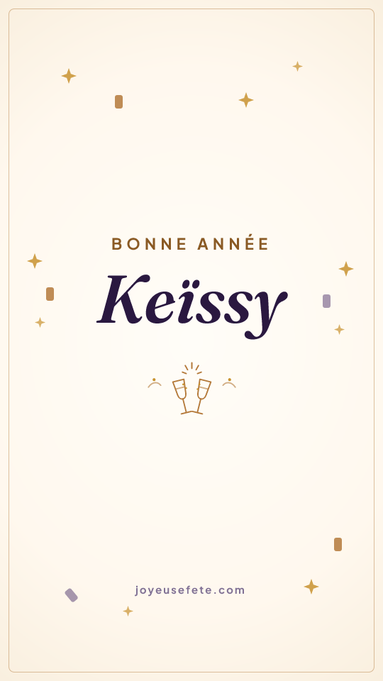 Image « Bonne année Keïssy » au format story