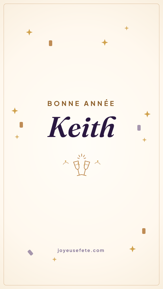 Image « Bonne année Keith » au format story