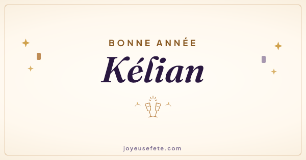 Image « Bonne année Kélian » au format large