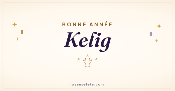 Image « Bonne année Kelig » au format large