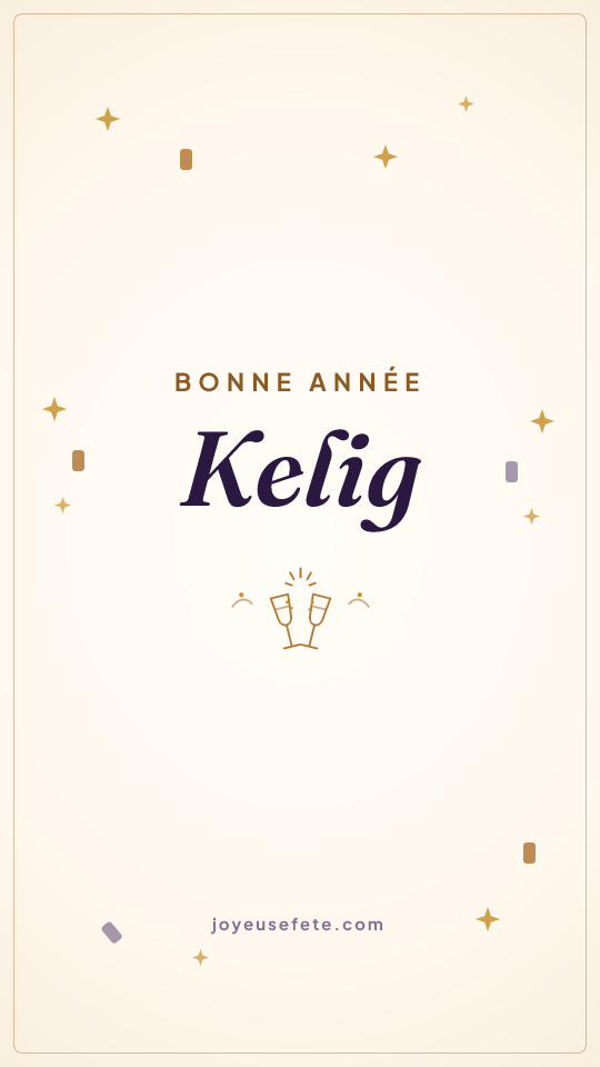 Image « Bonne année Kelig » au format story