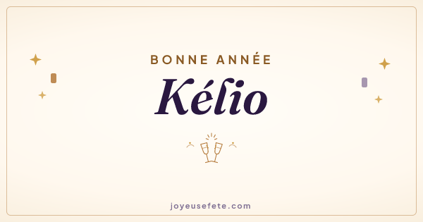 Image « Bonne année Kélio » au format large