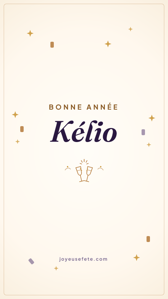 Image « Bonne année Kélio » au format story