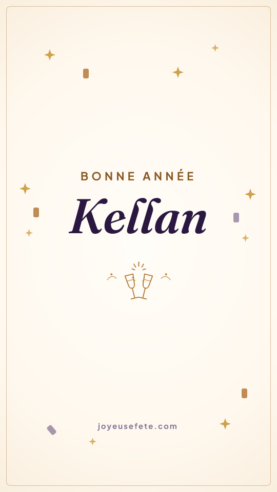 Image « Bonne année Kellan » au format story
