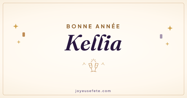 Image « Bonne année Kellia » au format large