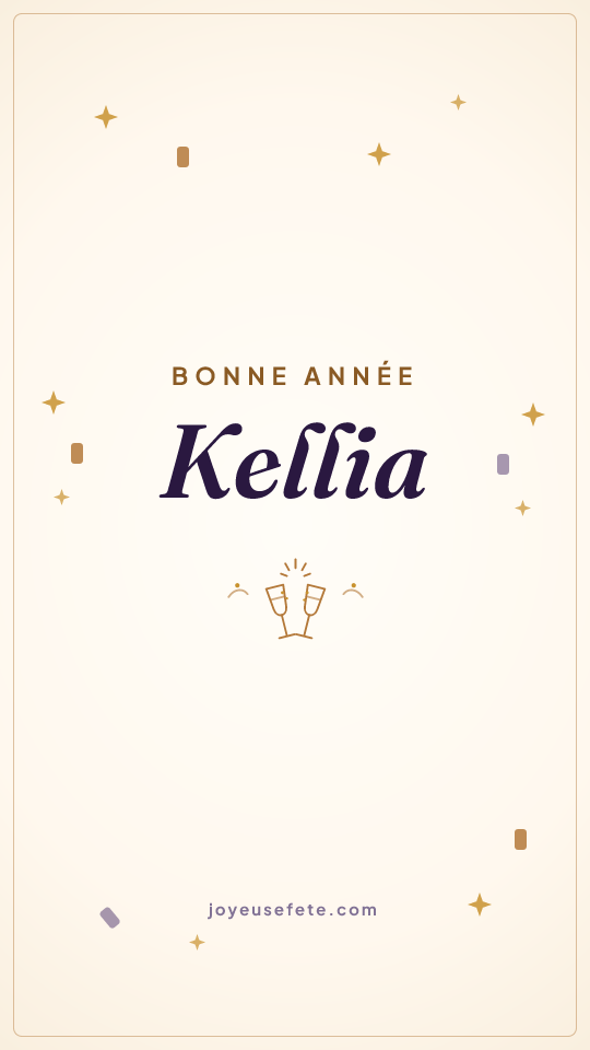 Image « Bonne année Kellia » au format story