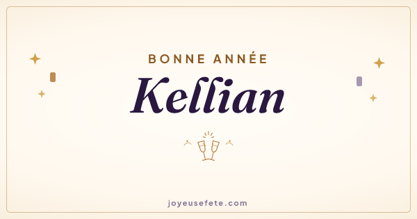 Image « Bonne année Kellian » au format large