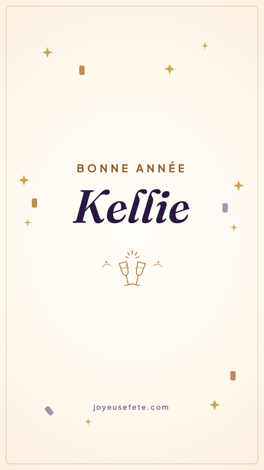 Image « Bonne année Kellie » au format story