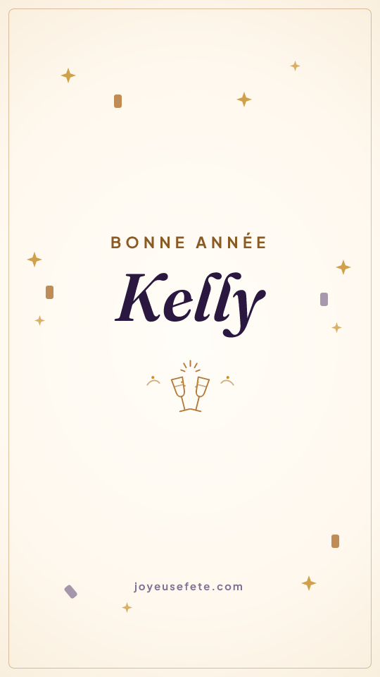 Image « Bonne année Kelly » au format story