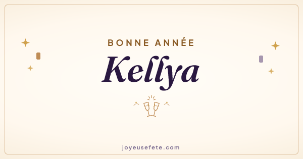 Image « Bonne année Kellya » au format large