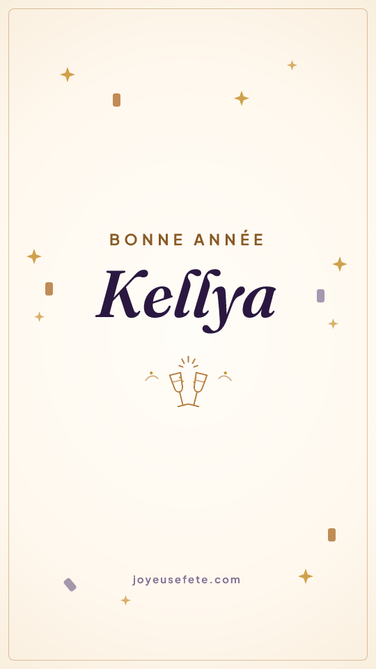 Image « Bonne année Kellya » au format story