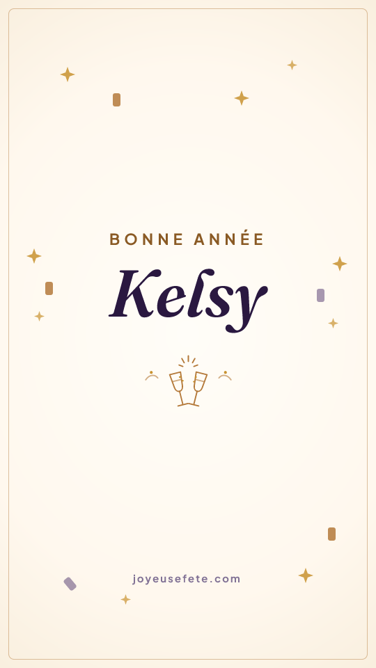 Image « Bonne année Kelsy » au format story