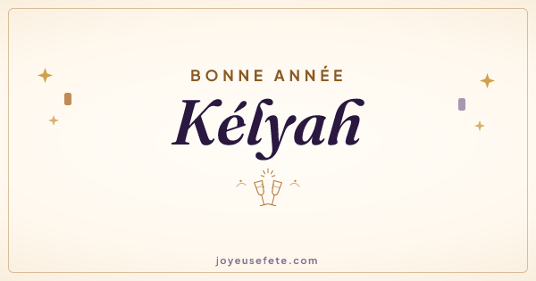 Image « Bonne année Kélyah » au format large