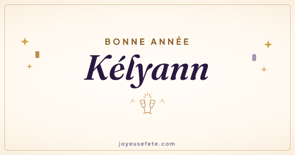 Image « Bonne année Kélyann » au format large