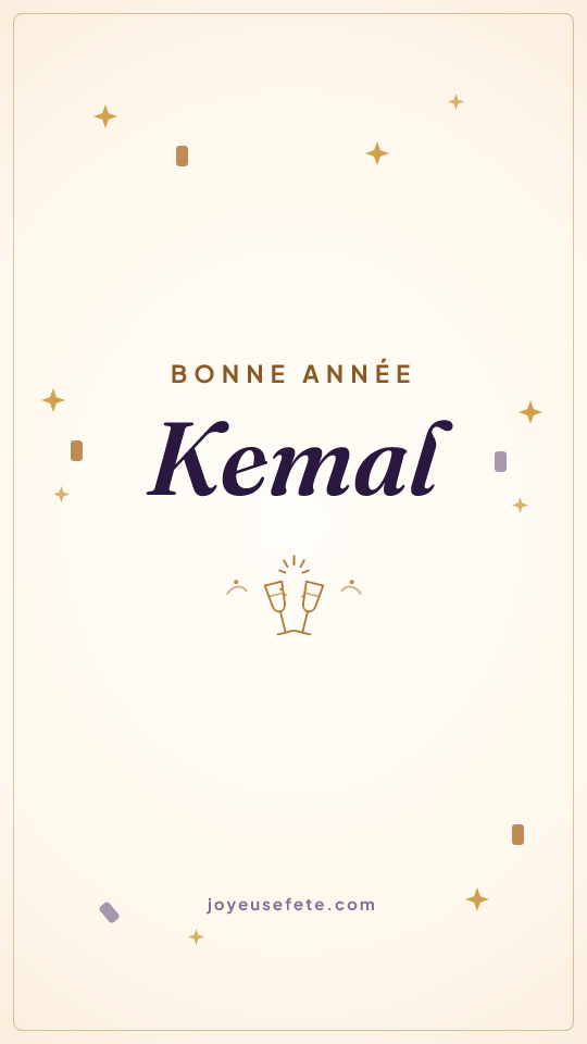 Image « Bonne année Kemal » au format story