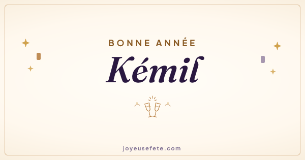 Image « Bonne année Kémil » au format large