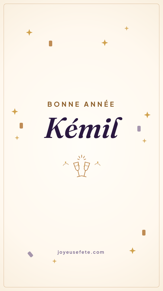 Image « Bonne année Kémil » au format story