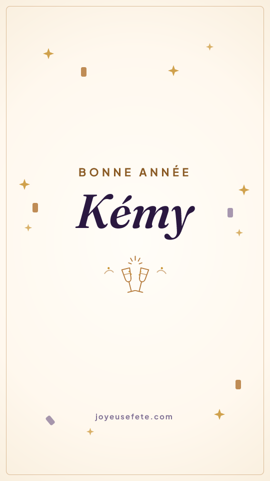 Image « Bonne année Kémy » au format story