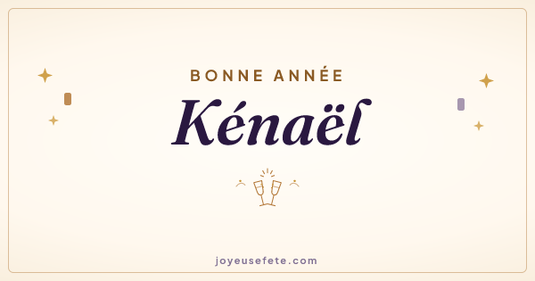 Image « Bonne année Kénaël » au format large